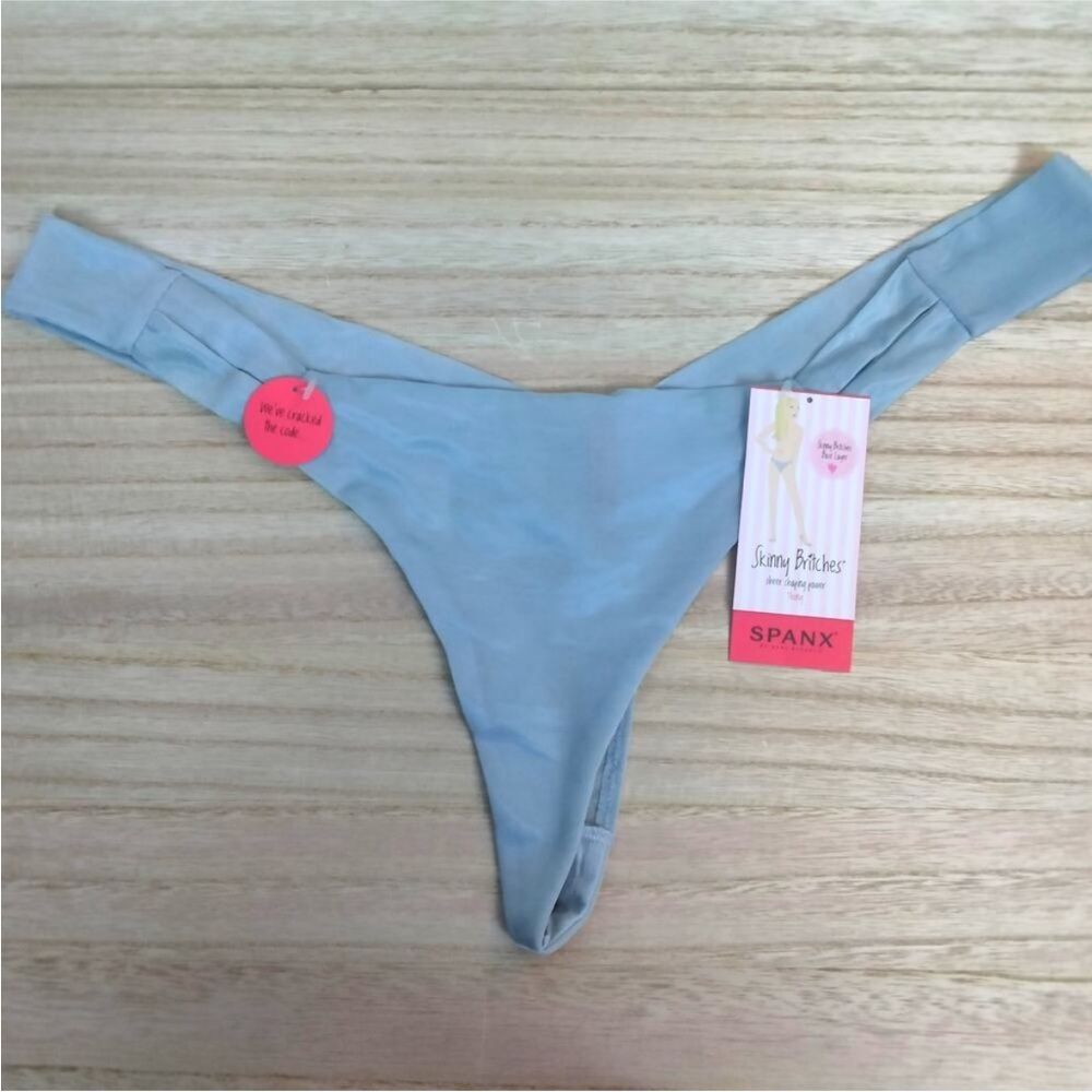 NWT SPANX Everyday Thong Ice Blue Size S/M